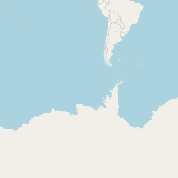 A map showing south America and Antarctica